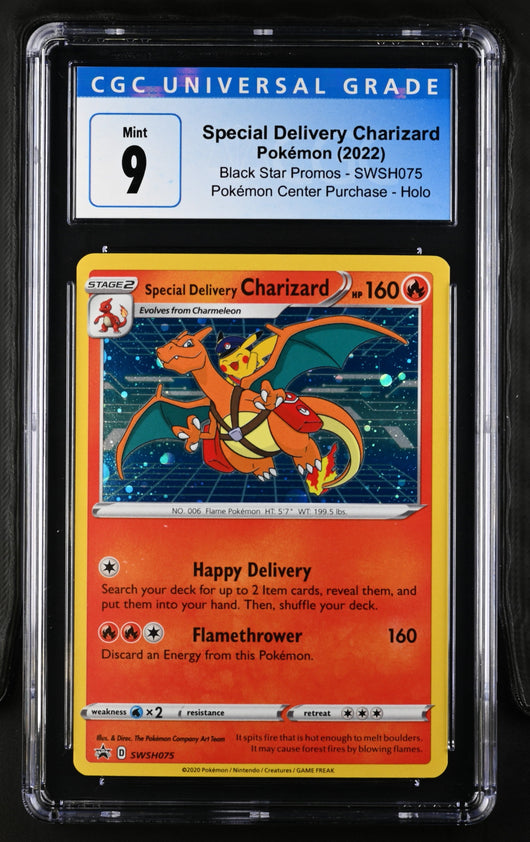 [CGC 9 - Mint] SPECIAL DELIVERY CHARIZARD #SWSH075 - SWSH Promos (2022)