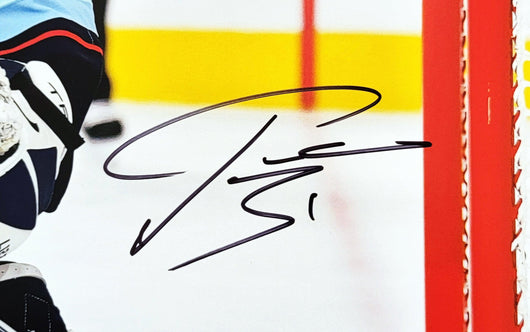 Philipp Grubauer Autographed 16x20 Photo Seattle Kraken First Franchise Game Fanatics Holo Stock #209021