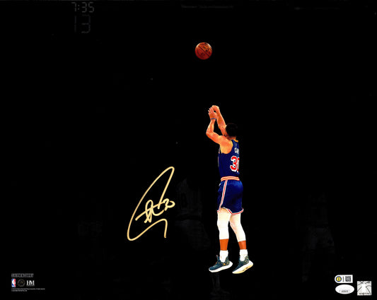 Stephen Curry Autographed 16x20 Photo Golden State Warriors Spotlight JSA