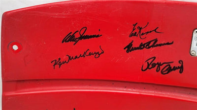 1962 New York Mets Team Autographed Red Seat Backing With 19 Signatures Including Don Zimmer & Roger Craig PSA/DNA #K47188