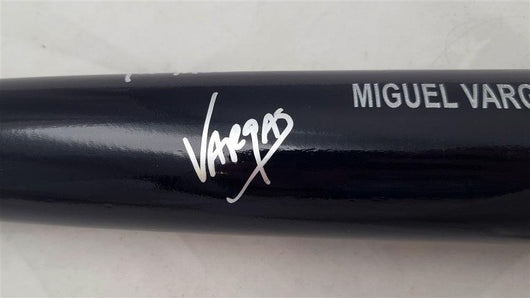 Miguel Vargas Autographed Black Rawlings Bat Los Angeles Dodgers "1st MLB Hit 8/3/22" Beckett BAS Witness #WZ59384