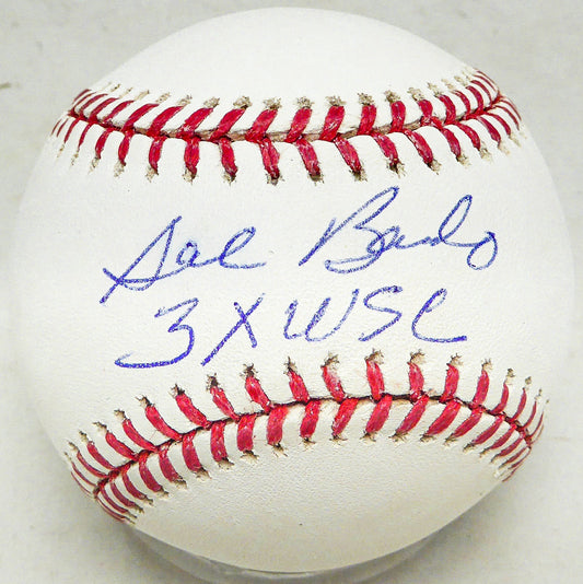 Sal Bando Autographed Official MLB Baseball Oakland A's "3x WSC" JSA #WPP097482