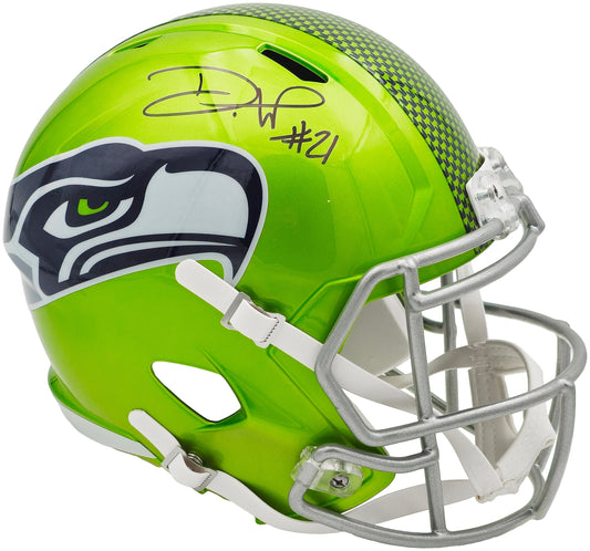Devon Witherspoon Autographed Seattle Seahawks Flash Green Full Size Speed Replica Helmet MCS Holo