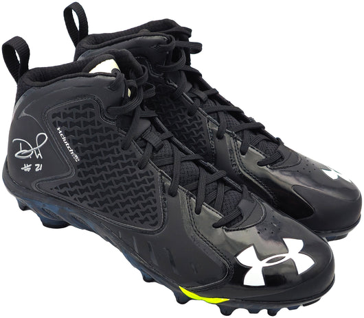 Devon Witherspoon Autographed Black Under Armour UA Team Spine Fierce MC Cleats Seattle Seahawks Size 11 MCS Holo