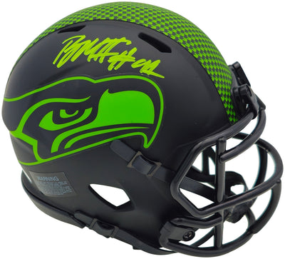 Byron Murphy II Autographed Seattle Seahawks Eclipse Black Speed Mini Helmet MCS Holo