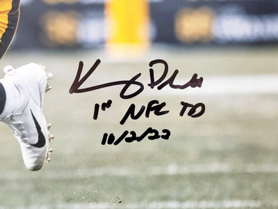Kenny Pickett Autographed 16x20 Photo Pittsburgh Steelers "1st NFL TD 10/2/22" Beckett BAS Witness Stock #209534