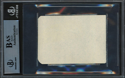 Roy Campanella Autographed 2.5x4 Album Page Brooklyn Dodgers Pre-Accident Beckett BAS #14613317
