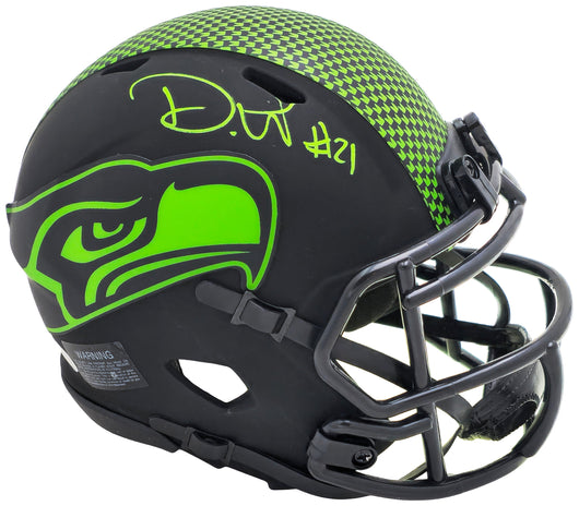 Devon Witherspoon Autographed Seattle Seahawks Eclipse Black Speed Mini Helmet MCS Holo