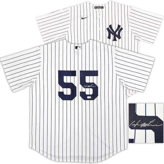 New York Yankees Hideki Matsui Autographed White Nike Jersey Size XL Beckett BAS Witness