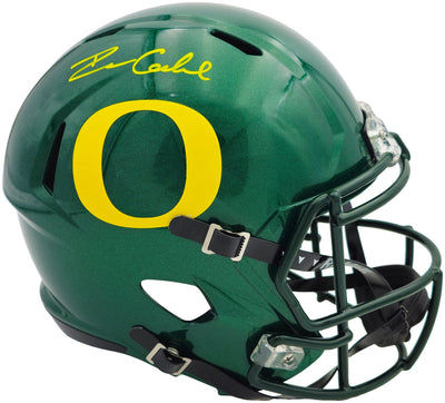Dillon Gabriel Autographed Oregon Ducks Green Full Size Speed Replica Helmet Beckett BAS Witness