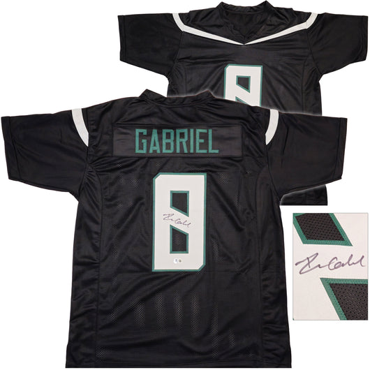 Oregon Ducks Dillon Gabriel Autographed Black Jersey Beckett BAS Witness