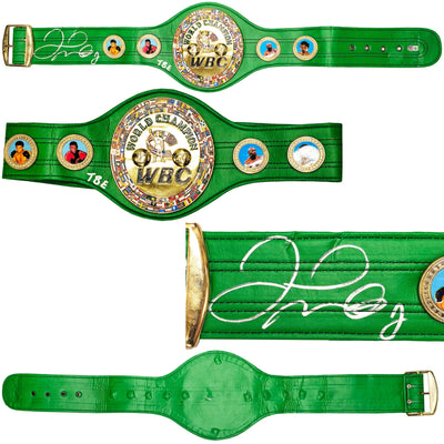 Floyd Mayweather Jr. Autographed Green WBC World Championship Boxing Belt "TBE" Beckett BAS Witness
