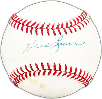 Hank Bauer Autographed Official AL Baseball New York Yankees Beckett BAS #BK44417