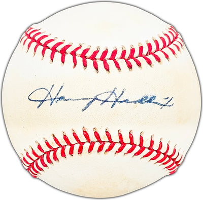 Harvey Haddix Autographed Official NL Baseball Pittsburgh Pirates Beckett BAS #BK44429