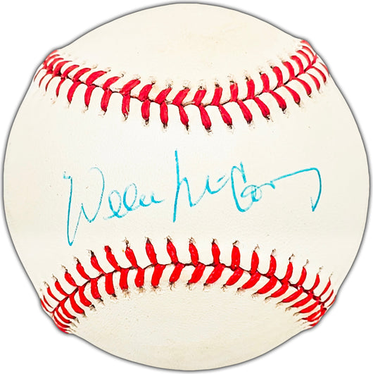 Willie McCovey Autographed Official NL Baseball San Francisco Giants Beckett BAS #BK44453