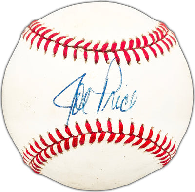 Joe Price Autographed Official AL Baseball Cincinnati Reds, Boston Red Sox Beckett BAS #BK44471