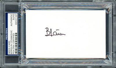 Borislav "Bora" Stankovic Autographed 3x5 Index Card PSA/DNA Stock #211355
