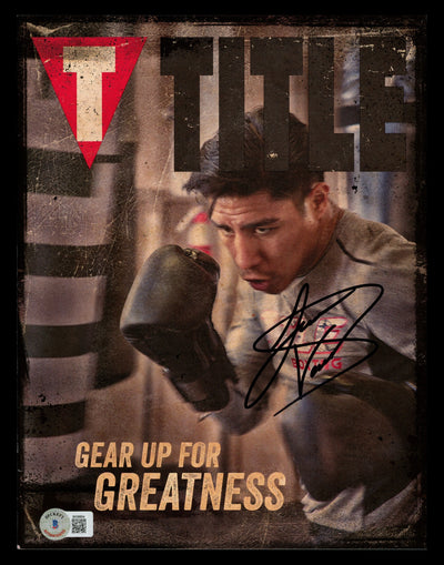 Jessie Vargas Autographed Title Magazine Beckett BAS QR #BK08804