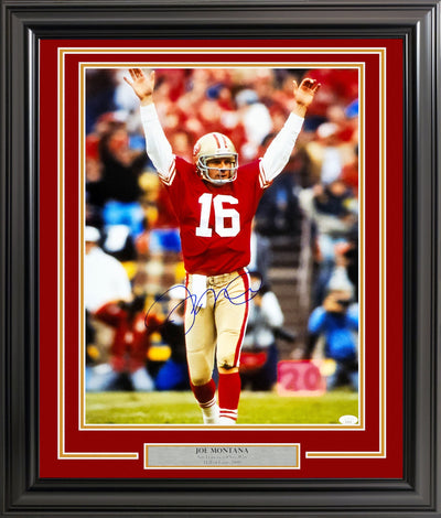 Joe Montana Autographed Framed 16x20 Photo San Francisco 49ers JSA