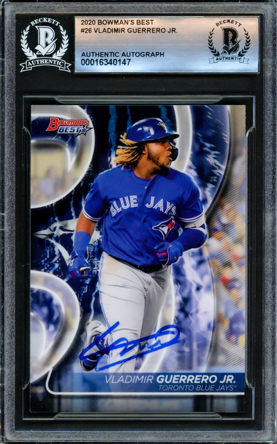 Vladimir Guerrero Jr. Autographed 2020 Bowman's Best Card #26 Toronto Blue Jays Beckett BAS #16340147