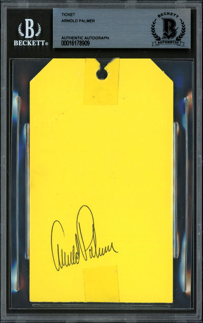 Arnold Palmer Autographed 1971 Golf Exhibition Ticket Beckett BAS #16178909