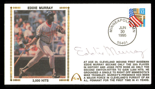 Eddie Murray Autographed 1995 First Day Cover Baltimore Orioles