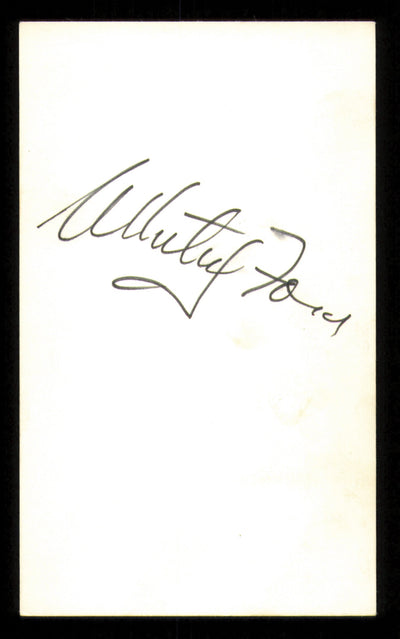 Whitey Ford Autographed 3x5 Index Card New York Yankees