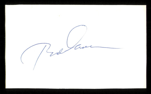 Rod Carew Autographed 3x5 Index Card Minnesota Twins Glued To 3x5 Photo