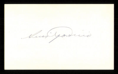 Luis Aparicio Autographed 3x5 Index Card Chicago White Sox