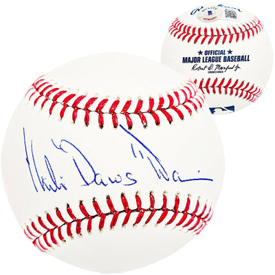 Chili Davis Autographed Official MLB Baseball New York Yankees "Dawg" Beckett BAS Witness Stock #212248