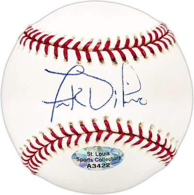 Frank DiPino Autographed Official MLB Baseball St. Louis Cardinals Beckett BAS QR #BL93570