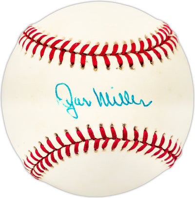 Dyar Miller Autographed Official AL Baseball New York Mets, Baltimore Orioles Beckett BAS QR #BL93612
