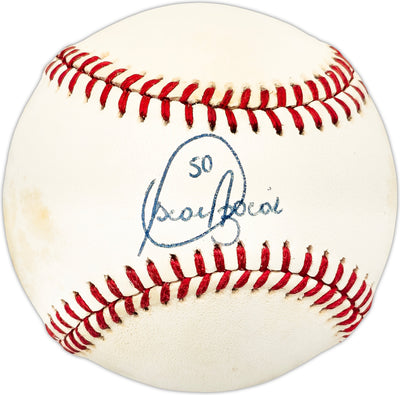 Oscar Azocar Autographed Official AL Baseball New York Yankees, San Diego Padres Beckett BAS QR #BL93627