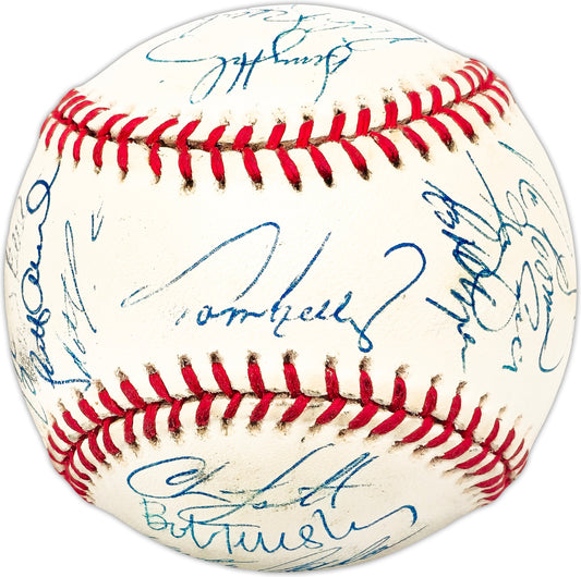 1997 Minnesota Twins Team Autographed Official AL Baseball With 31 Signatures Including Paul Monitor