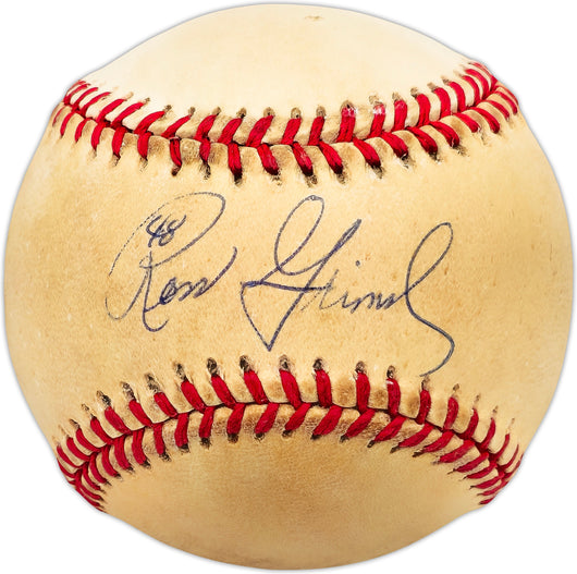 Ross Grimsley Autographed Official AL Baseball Cincinnati Reds, Baltimore Orioles