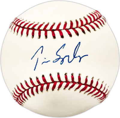 Tim Spooneybarger Autographed Official MLB Baseball Atlanta Braves