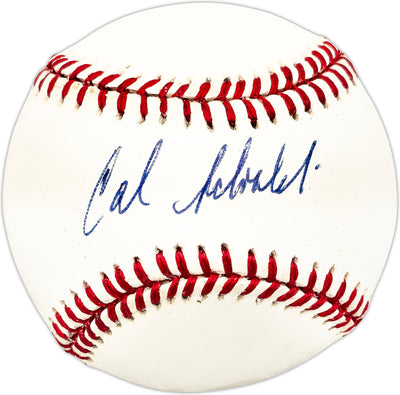 Calvin Schiraldi Autographed Official NL Baseball New York Mets, Boston Red Sox