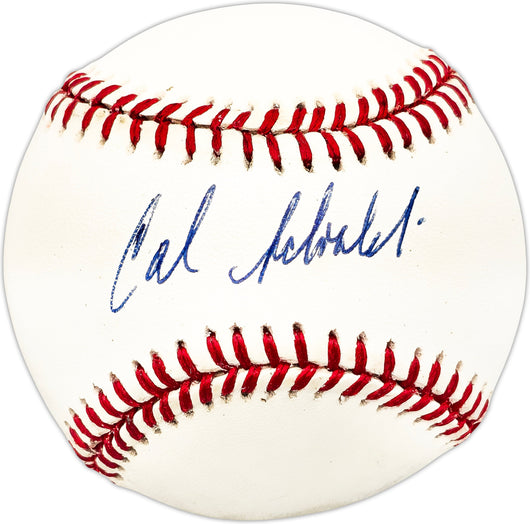 Calvin Schiraldi Autographed Official NL Baseball New York Mets, Boston Red Sox