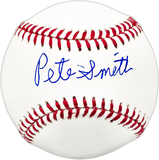 Pete Smith Autographed Official MLB Baseball Boston Red Sox