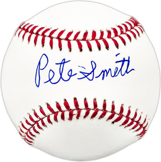 Pete Smith Autographed Official MLB Baseball Boston Red Sox