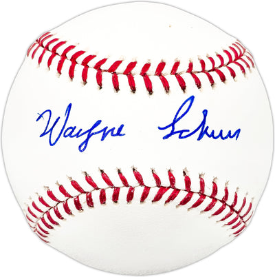 Wayne Schurr Autographed Official MLB Baseball Chicago Cubs