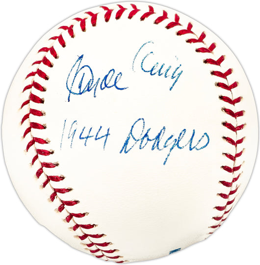 Clyde King Autographed Official MLB Baseball Brooklyn Dodgers "1944 Dodgers"