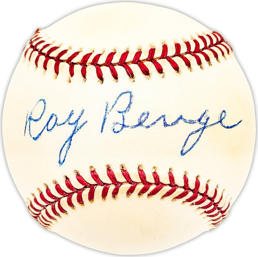Ray Benge Autographed Official NL Baseball Brooklyn Dodgers Beckett BAS QR #BM25093