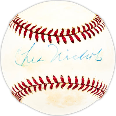 Chet Nichols Autographed Official AL Baseball Boston Red Sox, Cincinnati Reds Beckett BAS QR #BM25140
