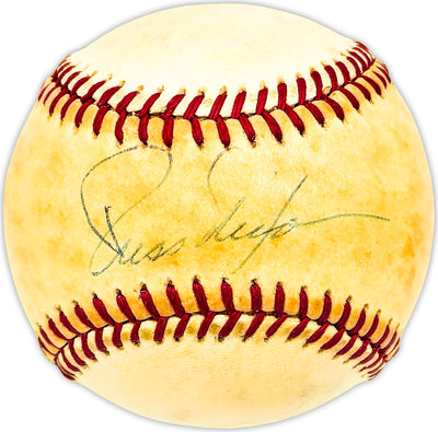 Russ Nixon Autographed Official NL Baseball Boston Red Sox, Cleveland Indians Beckett BAS QR #BM25276