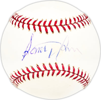 Santiago Rosario Autographed Official MLB Baseball KC A's Beckett BAS QR #BM25638
