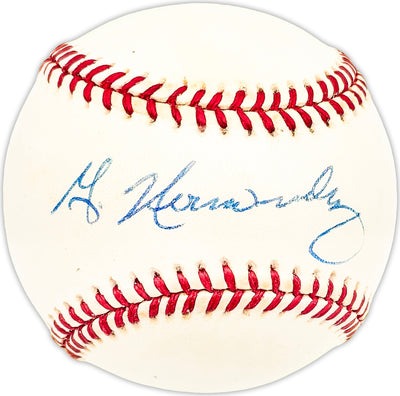 Guillermo Willie Hernandez Autographed Official AL Baseball Detroit Tigers Beckett BAS QR #BM25712
