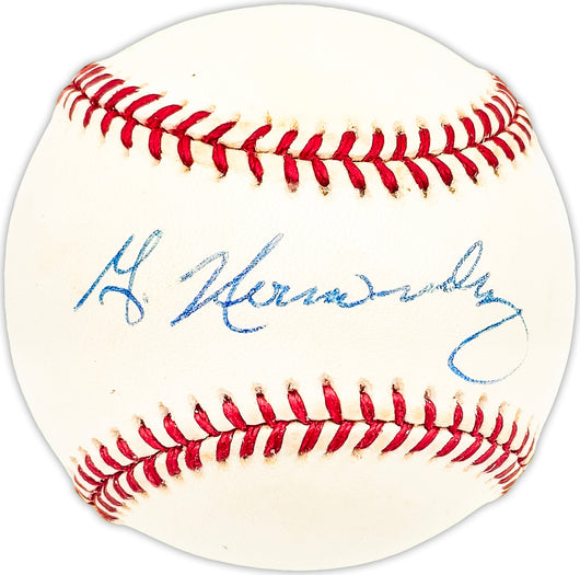 Guillermo Willie Hernandez Autographed Official AL Baseball Detroit Tigers Beckett BAS QR #BM25712