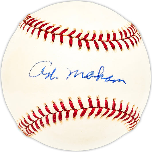 Art Mahan Autographed Official NL Baseball Philadelphia Phillies Beckett BAS QR #BM25743