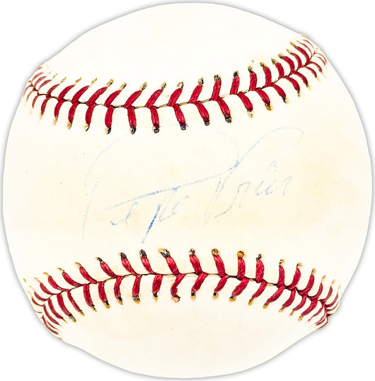 Pepe Frias Autographed Official Wilson Baseball Expos, Dodgers Beckett BAS QR #BM25775